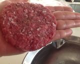 家で再現☆月見チーズバーガー(バーグ)作り方1写真