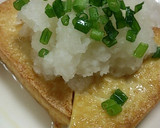 ゴマ香る☆焼き厚揚げのおろしポン酢作り方6写真