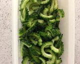 ゴーヤとなす炒めのっけ盛り麺作り方1写真