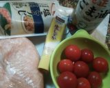 鶏団子の中身は…プチトマト♪作り方1写真