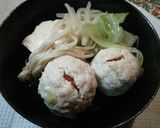 鶏団子の中身は…プチトマト♪作り方7写真