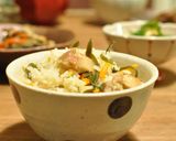 こっくり鶏肉と昆布の炊き込みごはん作り方4写真