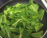 青菜のニンニク炒め作り方4写真