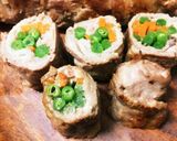 豚コマで☆お弁当彩り豚肉ロール作り方4写真