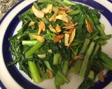 青菜のニンニク炒め作り方6写真