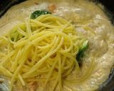 サーモンとブロッコリーのクリームパスタ作り方7写真