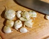 ゴロゴロにんにくの空心菜炒め作り方1写真