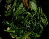 ゴロゴロにんにくの空心菜炒め作り方3写真