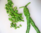 日光唐辛子の塩こんぶとごま油の和え物作り方1写真
