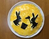 お月見オムライス作り方6写真
