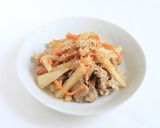 ご飯が進む！豚肉と長芋の甘辛炒め。作り方4写真