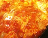 トマト缶で、スピード洋風☆親子丼♡ランチ作り方5写真