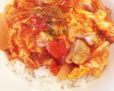 トマト缶で、スピード洋風☆親子丼♡ランチ作り方6写真