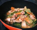 鶏肉の苦瓜煮作り方5写真