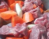 市販「比内鶏スープ」でごった煮です!作り方5写真
