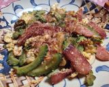 苦くないゴーヤと竹輪のきんぴら作り方5写真