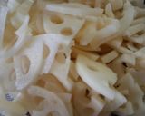 簡単!蓮根、甘酸味、からししょう油味作り方1写真