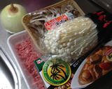 エノキと舞茸のキーマカレー作り方1写真