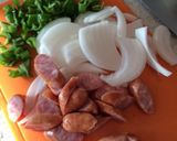 簡単♪ウインナー野菜炒め作り方1写真