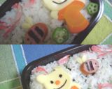 くまちゃん☆うさちゃんブンブン弁当♪作り方3写真
