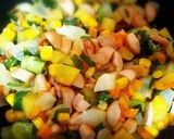 スパニッシュオムレツ＊野菜たっぷり作り方3写真