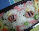 くまちゃん☆うさちゃんブンブン弁当♪作り方5写真