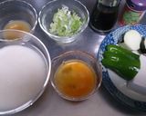 豆腐とナスとピーマンのとろろステーキ♪作り方1写真