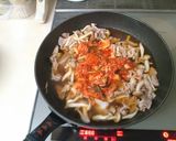 辛うま☆豚キムチ豆腐作り方4写真