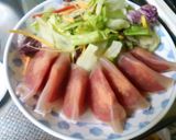 トマトの生ハム巻きサラダ作り方4写真