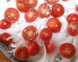 簡単　ピリ辛なすとトマトの甘酢ひたし作り方1写真