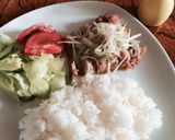 牛タン塩、白髪ねぎ和え作り方7写真