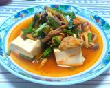 辛うま☆豚キムチ豆腐作り方6写真