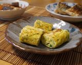 お弁当に☆青海苔とネギの厚焼き卵作り方5写真