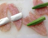 ササミの野菜巻き作り方2写真