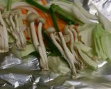 秋の味覚♪鮭のちゃんちゃんホイル焼き♫作り方5写真