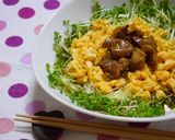 焼鳥缶deぶっかけ（てりたまマヨ）素麺作り方2写真