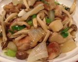 ごはんに合う！鶏ときのこの醤油バター炒め作り方6写真