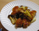 鶏ときのこのこんがりぽん炒め作り方8写真