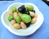 お箸の練習にも✾粉わかめon蒸し豆作り方4写真