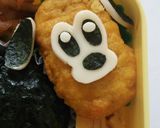 キャラ弁 ナゲット で プルート♪作り方4写真
