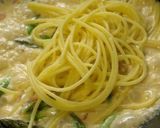 アスパラガスとベーコンのクリームパスタ作り方5写真