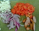 簡単♪ トマトとしめじのナポリタン作り方2写真
