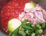 圧力鍋でオクラ大量消費！アフリカ風カレー作り方1写真
