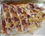 簡単さっぱり★カツオのにんにくポン酢丼作り方4写真