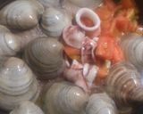 貝のアクアパッツァ風酒蒸し作り方3写真