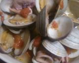 貝のアクアパッツァ風酒蒸し作り方4写真