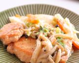 鮭のミルク味噌蒸しちゃんちゃん焼き風作り方5写真