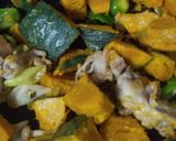 ☆カボチャと豚肉の洋風トマト炒め☆作り方5写真