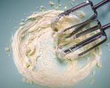 黄のチョコバナナケーキ　蜂蜜クリーム作り方16写真