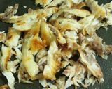 秋茸と焼き魚ほぐし身 炊き込みご飯作り方6写真